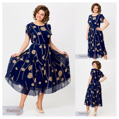 👗💥【S-5XL】Nowa modna sukienka, klasyczny krój, elegancka i prosta 3640558