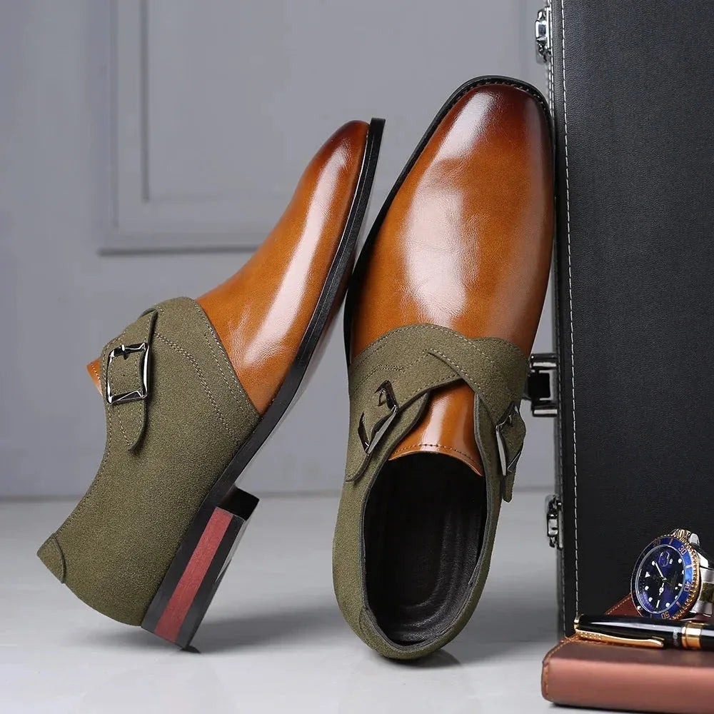 🔥Oferta specjalna【38-48】Klasyczne męskie buty ze skóry zamszowej w stylu retro