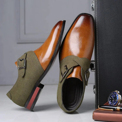 🔥Oferta specjalna【38-48】Klasyczne męskie buty ze skóry zamszowej w stylu retro