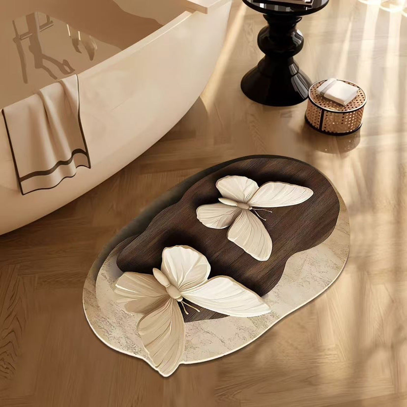 🔥【50% OFF】🔥HLUBOKÁ SLEVA💕[30*40cm+ 40*60cm]Savá protiskluzová podložka s realistickým 3D vzorem -