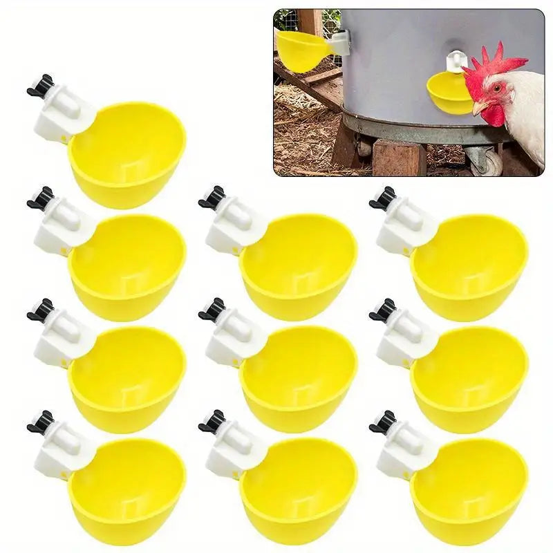 🔥🐔[Pakiranje od 10] Automatske zdjelice za vodu za perad, pojilice za piliće i hranilice za vodu