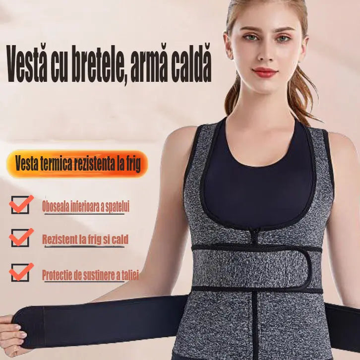 🔥Dizajnirana s duplim strukom — toplina zimi + oblikovanje tijela!