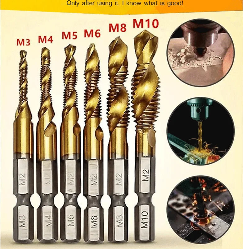 🧰【Compre 6 y llévese 6 gratis.】🔩 Juego de brocas multiusos