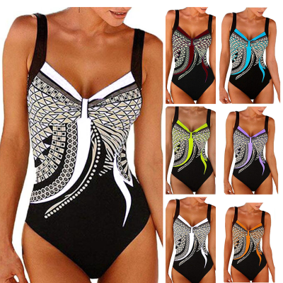 🩱🏊‍♀️【S-3XL】2025 nowy retro print nowy retro print jednoczęściowy kostium kąpielowy
