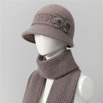 🧶Kapa + šal🧶 Topel zimski spremljevalec: topla pletena volnena kapa