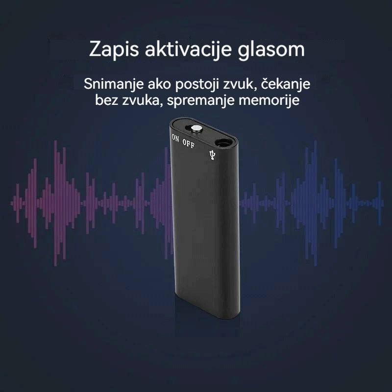 Mini pametni glasovno aktivirani diktafon
