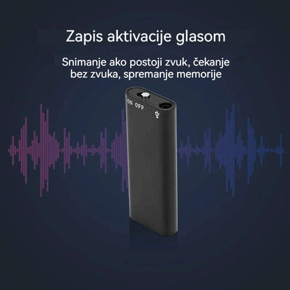 Mini pametni glasovno aktivirani diktafon