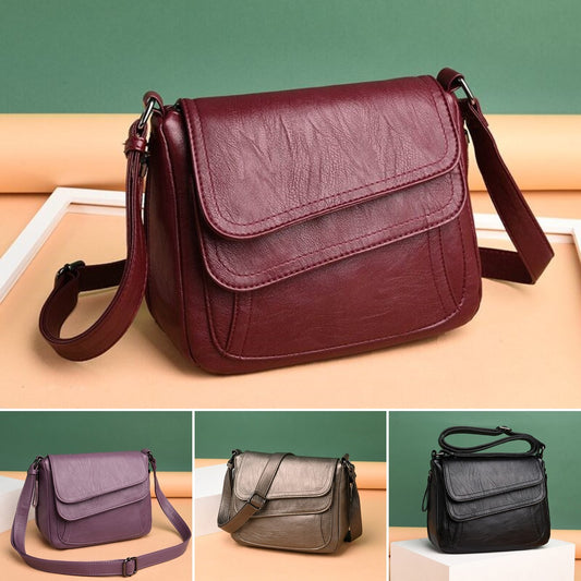 👛2025 malá čtvercová taška z pravé kůže, měkká kožená taška přes rameno👛3903553