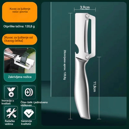 🔥【Sniženo 26 €】Deblji kuhinjski guljač od nehrđajućeg čelika