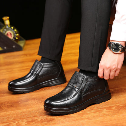 🔥🥾【38-44】Termiczne buty zimowe męskie, wiatroszczelne buty turystyczne z futrzaną wyściółką 3815959