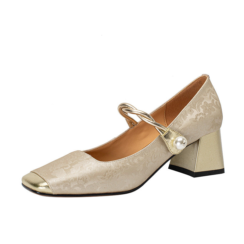 Wielka promocja ograniczona czasowo💥【35-39】✨Nowe modowe buty retro z haftem w kształcie kwiatów na rok 2025👡