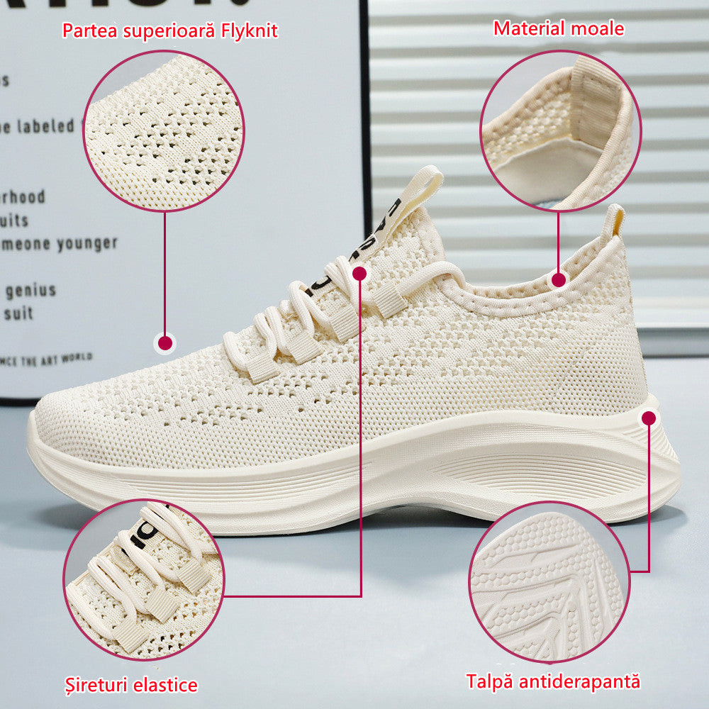 【36-41】2024 Letnie, oddychające, siateczkowe, miękkie podeszwy, codzienne buty sportowe--3673035
