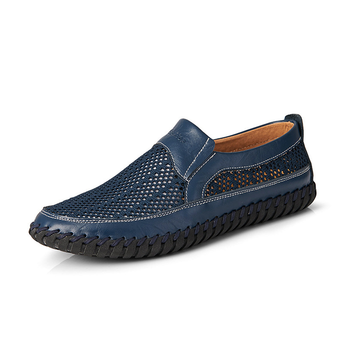 【38-48】👞Nowe męskie buty ze skóry siatkowej na wiosnę i lato 3924294