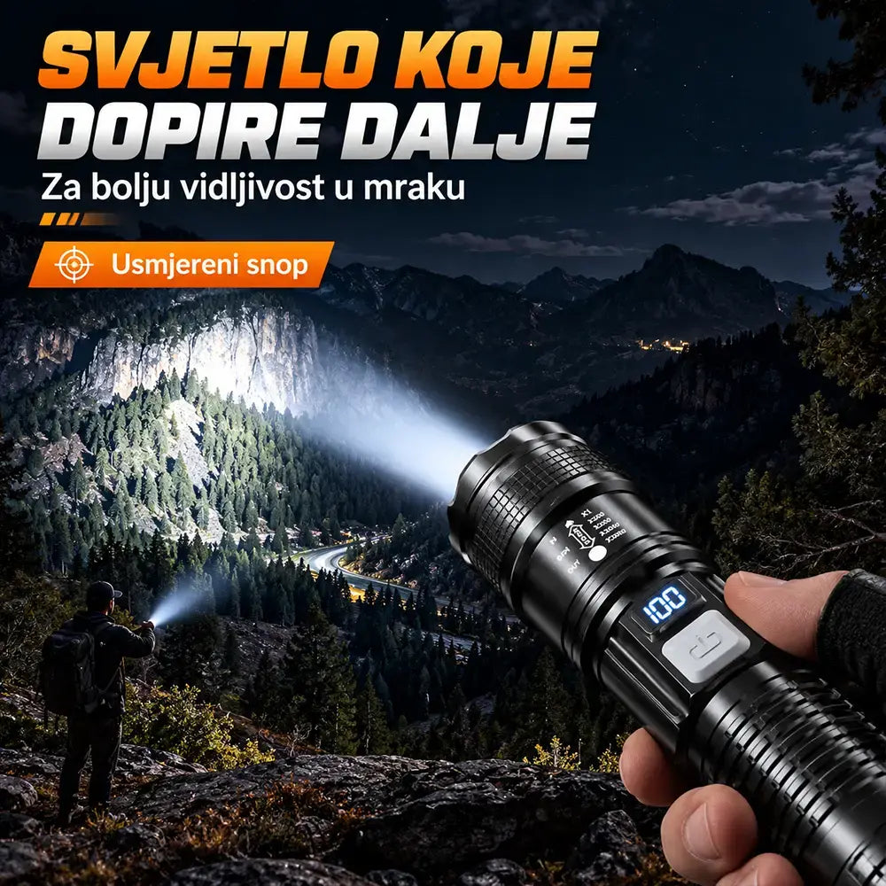 🆕🔦Nova vanjska patrolna svjetiljka, snažna svjetiljka dugog dometa