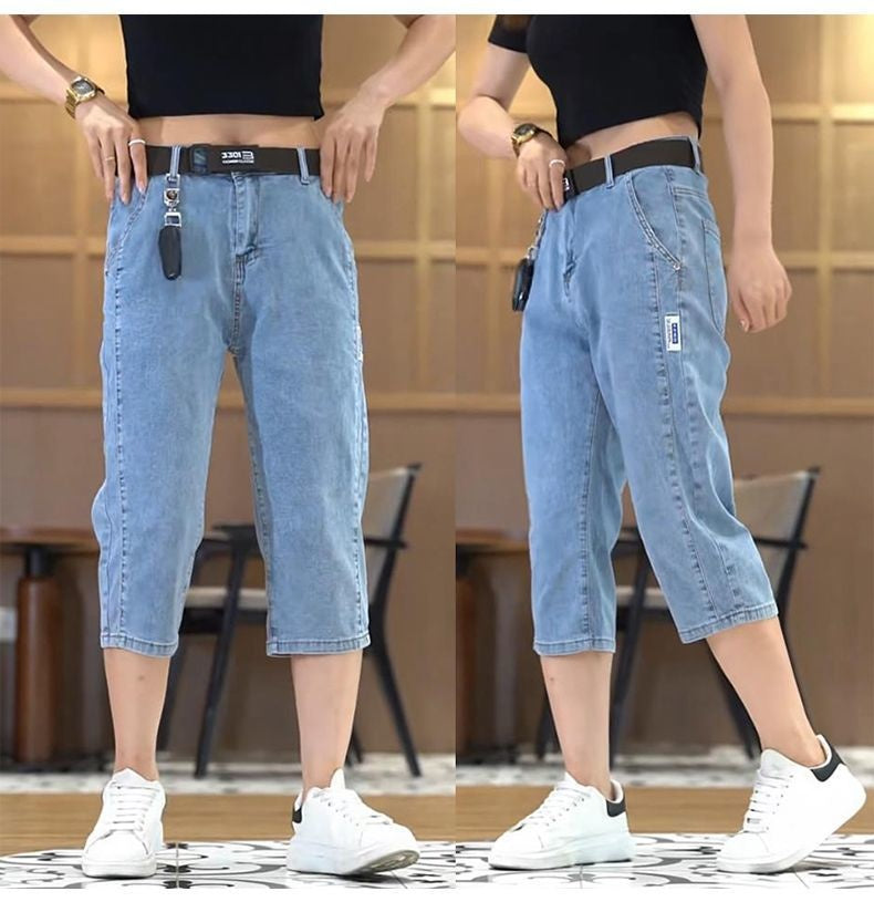 💖【S-5XL】👖👖Muške jednobojne plisirane capri hlače od pamuka i lana - hladne i prozračne, laskaju obliku noge, elegantne i ležerne