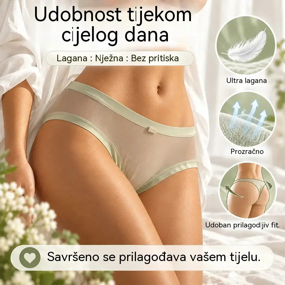 🩲🔥Pokretanje promocije 【6 komada】Ženske gaćice visokog struka od ledene svile
