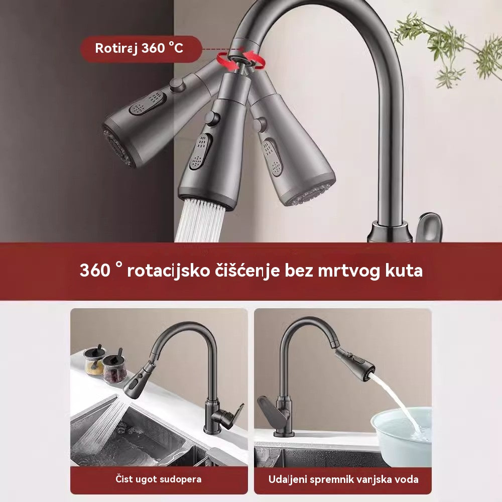 🚰【Besplatni filter uložak】🔥Mlaznica filtera za slavinu koja se okreće za 360°