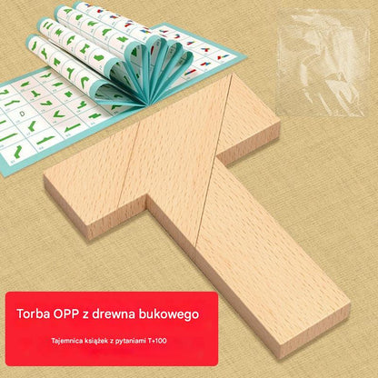 💕🎭Wielofunkcyjna zabawka tangram w kształcie litery T