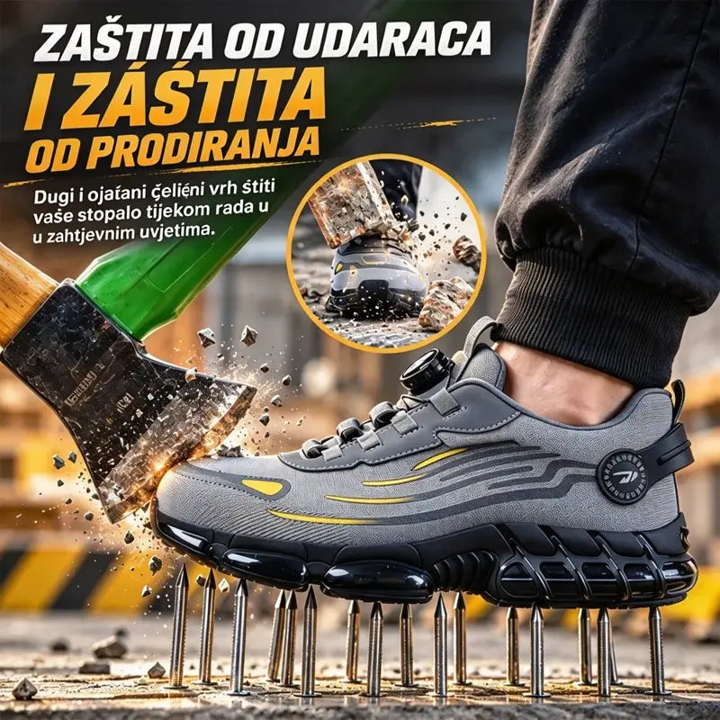 🥾🔥【Posebna ponuda】Radne čizme — Dizajn sa čeličnom kapicom, otporne na udarce i probijanje, udobne i neklizajuće.