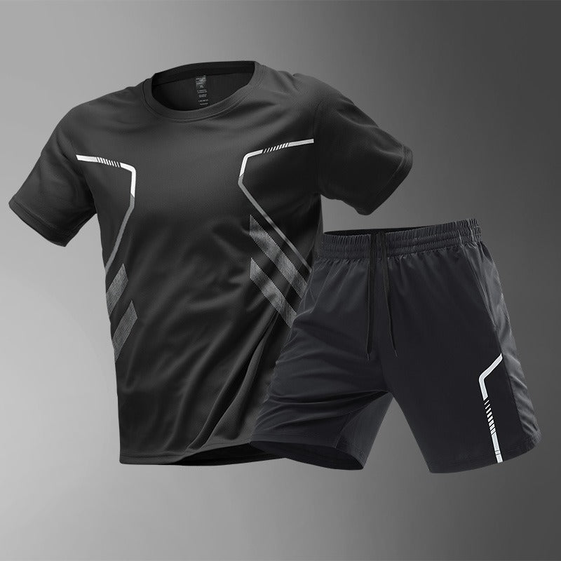 [M-5XL] Męski zestaw sportowy ice silk, szybkoschnący | świeżość i oddychalność, ulepszony komfort