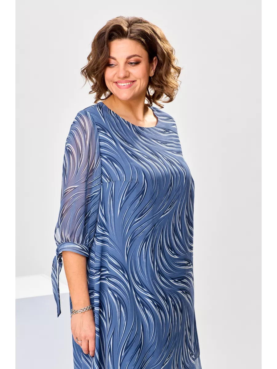 【34-60】【S-5XL】🔥Nowa elegancka sukienka w letni wzór fal-3703055