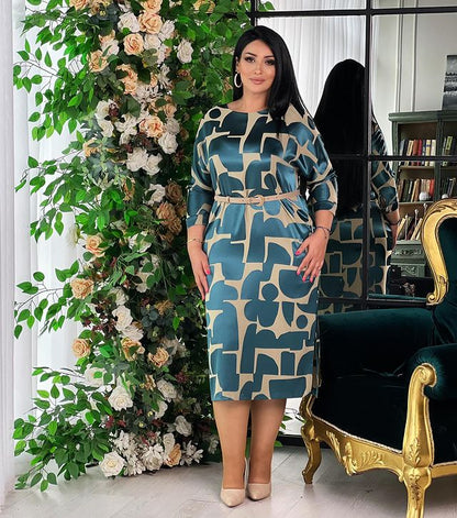 🔥😍[S-5XL] Letnia nowa sukienka z nadrukiem 2024--3728350