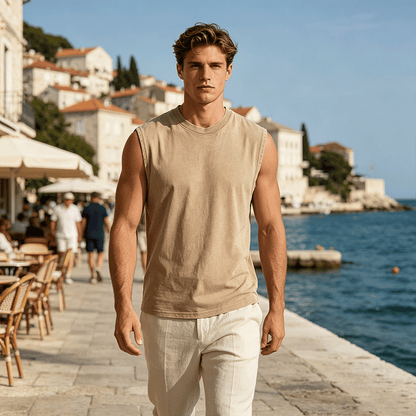 【Novi model 2026】Moderna vintage majica bez rukava ✔ Plaćanje pouzećem ✔ 50% popusta