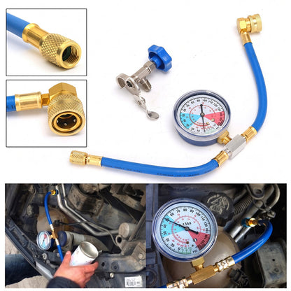 ⏳Oferta ograniczona czasowo⏰ Wąż do napełniania klimatyzacji R134a z manometrem: uniwersalne i łatwe w użyciu narzędzie do projektów DIY 🔧