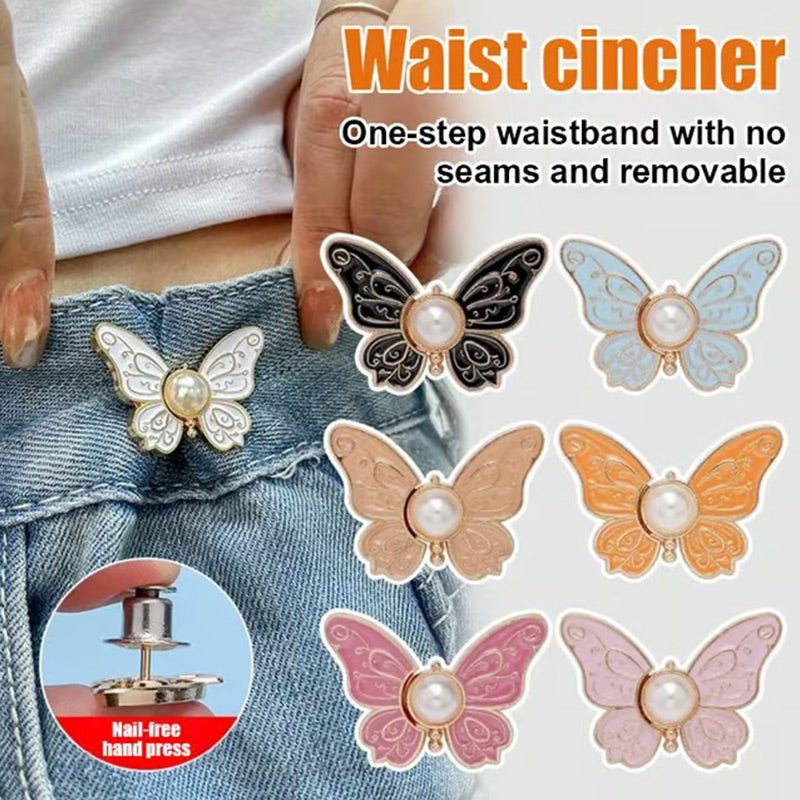 🌸🦋 Kupite 5, dobijte 5 gratis 🎁💜 Odvojiva kopča za remen u obliku leptira: Nije potreban alat, savršeno pristaje trapericama, suknjama i haljinama ✨👗💃