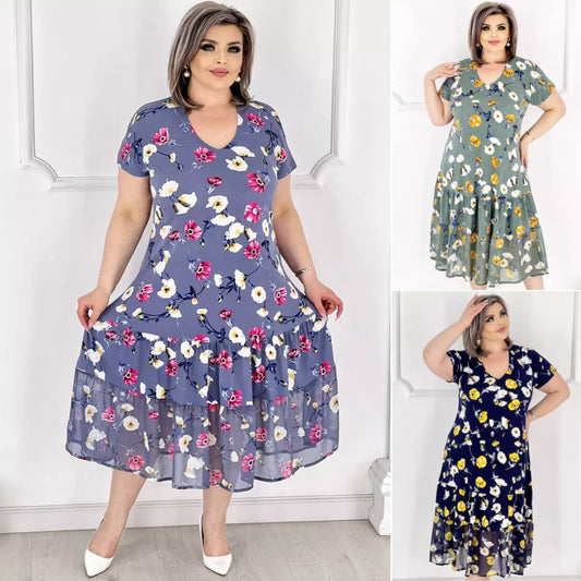 👗【S-5XL】❤️2024 Wiosna i lato Nowa elegancka sukienka--3671220