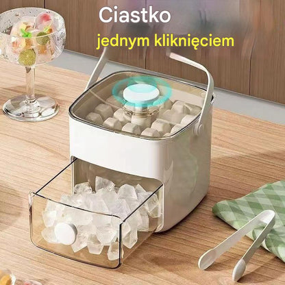 💞Sprzedaż przekracza 50 000! 💥🥤🧊 50% zniżki! Kostkarka do lodu z funkcją magazynowania lodu: produkuje 48 kostek lodu na raz, szczelna pokrywa 🏖️✅