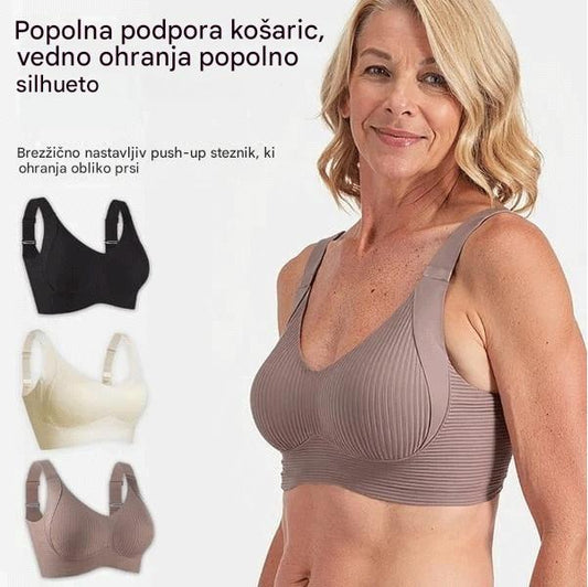 😍【Komplet 4】Brezšivni modrček brez rokavov za ženske ❤️【40–95 kg】