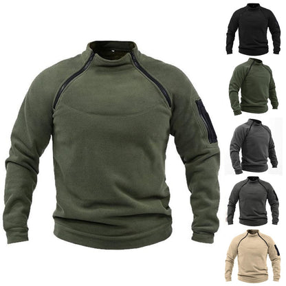🧔‍♂️【S-4XL】Męski, ciepły T-shirt outdoorowy na jesień i zimę z długimi rękawami-3776011