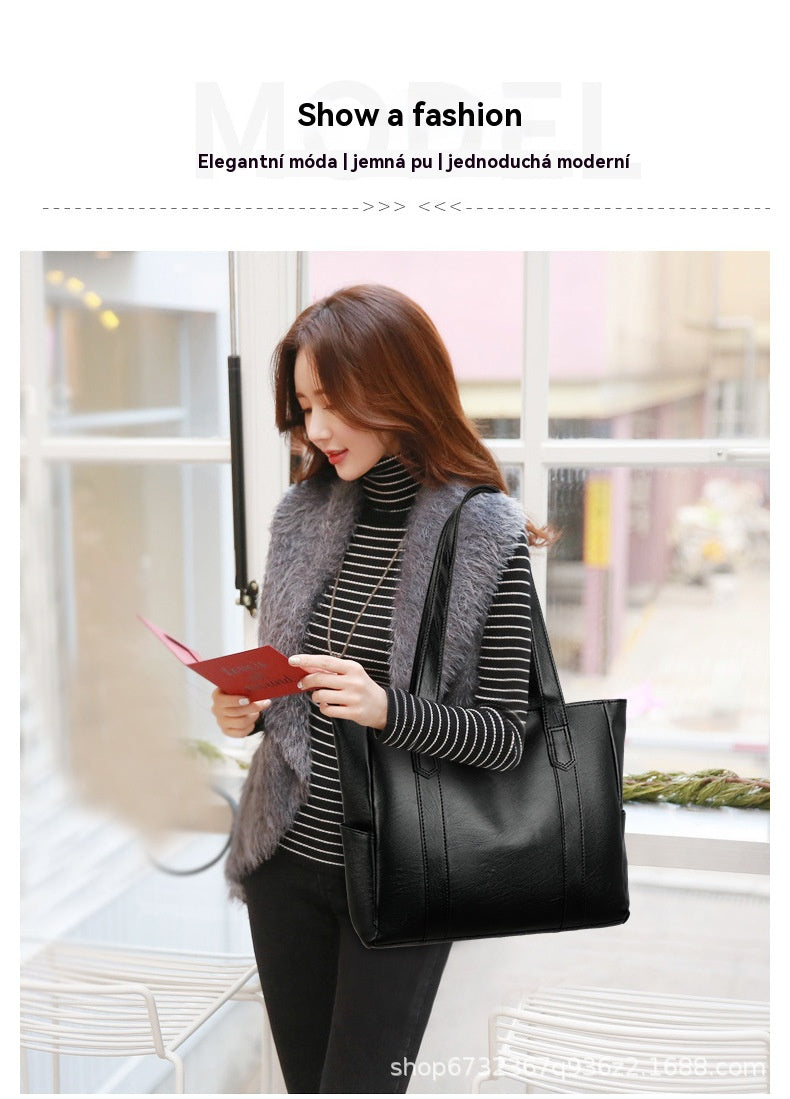 Limitovaná sleva 43 % 👜 Nová módní dámská kabelka z měkké kůže přes rameno✨ Casual s velkou kapacitou✨