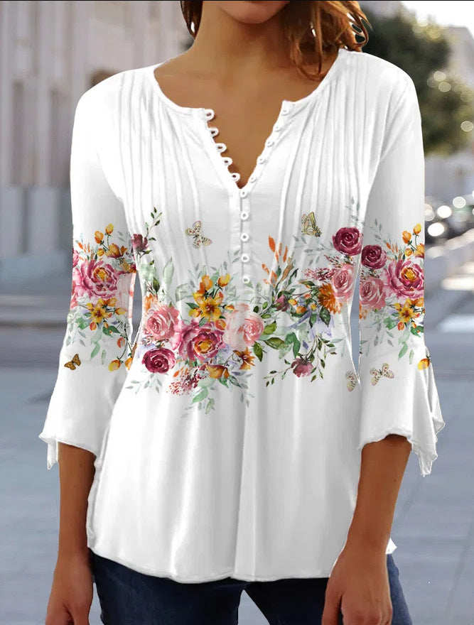 👕🥰 [Oferta ograniczona czasowo – kup jeden, drugi gratis] [S-5XL] Modny damski T-shirt z dekoltem w serek