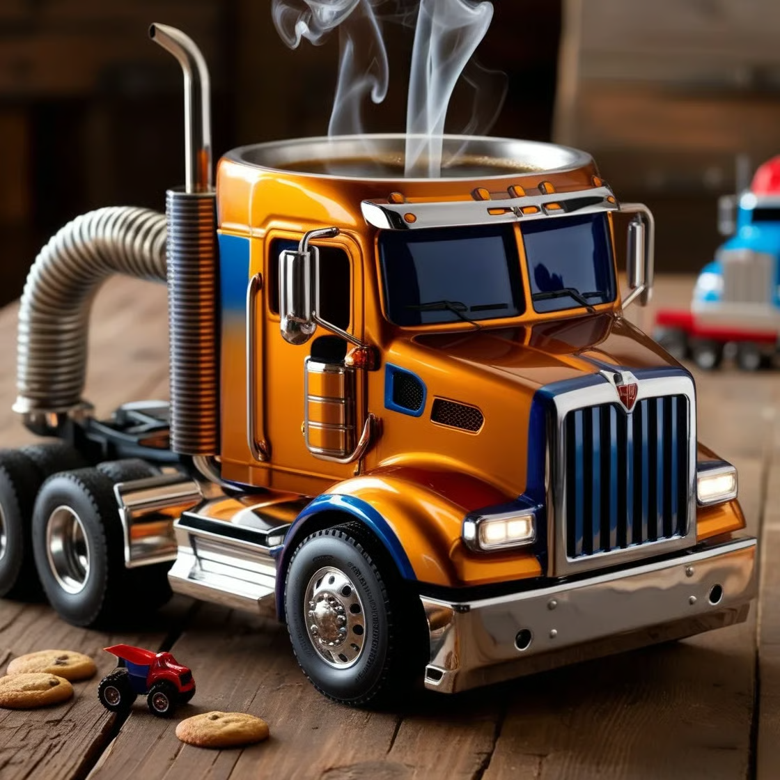 🚛【Oferta ograniczona czasowo】【6 stylów】Ręcznie robiony kubek do kawy w kształcie ciężarówki
