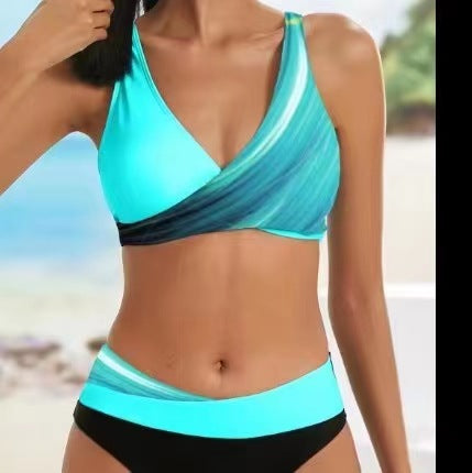 👙【40-100 kg, rozmiary S-3XL】👙Nowy damski zestaw stroju kąpielowego z nadrukiem 2026