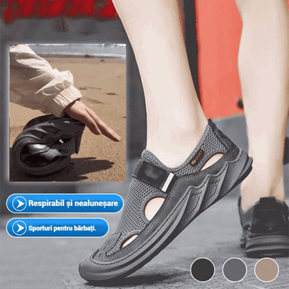 Promocja letnia 🎉【39-47】✨Męskie letnie sandały, codzienne, oddychające, z miękką siateczkową podeszwą