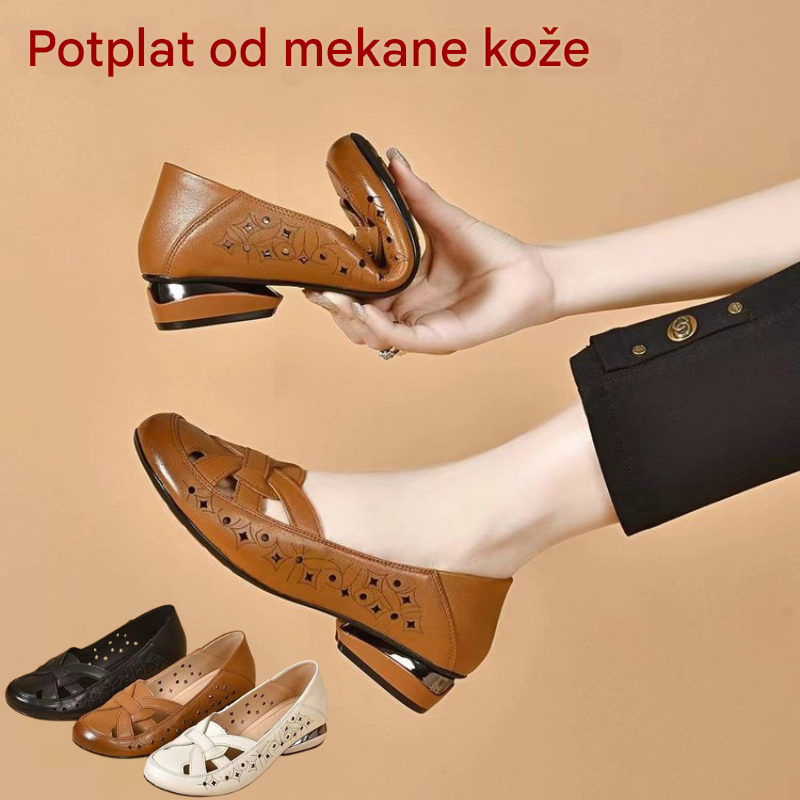 🥿✨【35-40】Nove ženske ljetne sandale od mekane kože, fleksibilnih potplata i prozračnog dizajna s izrezima.