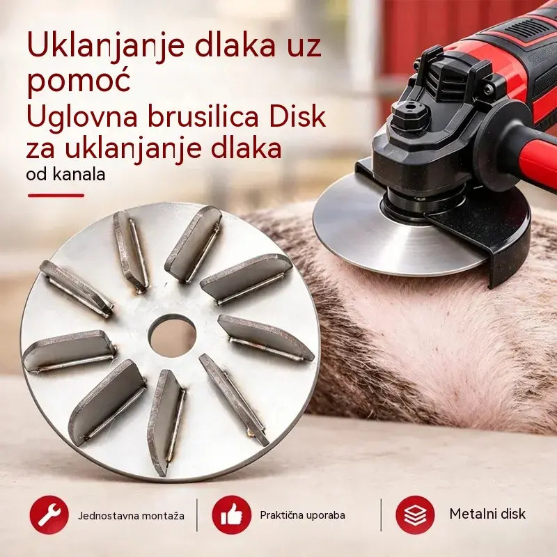 🔧🪚 Disk za uklanjanje dlaka od nehrđajućeg čelika za kutne brusilice | Disk za uklanjanje dlaka za čišćenje i obradu svinjetine, janjetine i teletine