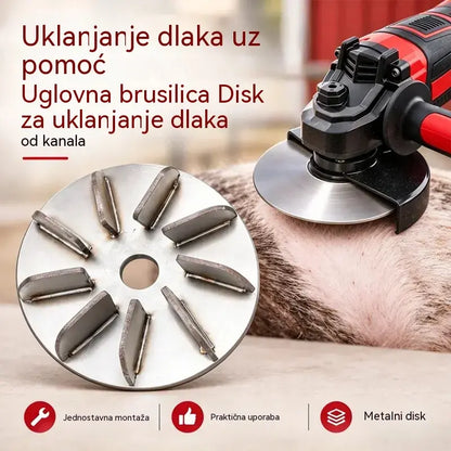🔧🪚 Disk za uklanjanje dlaka od nehrđajućeg čelika za kutne brusilice | Disk za uklanjanje dlaka za čišćenje i obradu svinjetine, janjetine i teletine