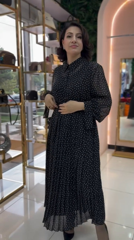 💟【S-5XL】👗Nowa jesienna sukienka z długim rękawem 2024 3759778