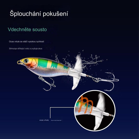 🐟🎣【6/12/18 sztuk】Bionic Minnow Traktor Propeller Fish Bait