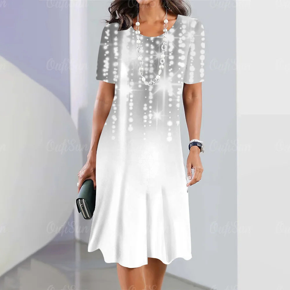 👗[Nowości letnie 42% taniej] 🔥 [S-5XL] Elegancka sukienka retro z okrągłym dekoltem