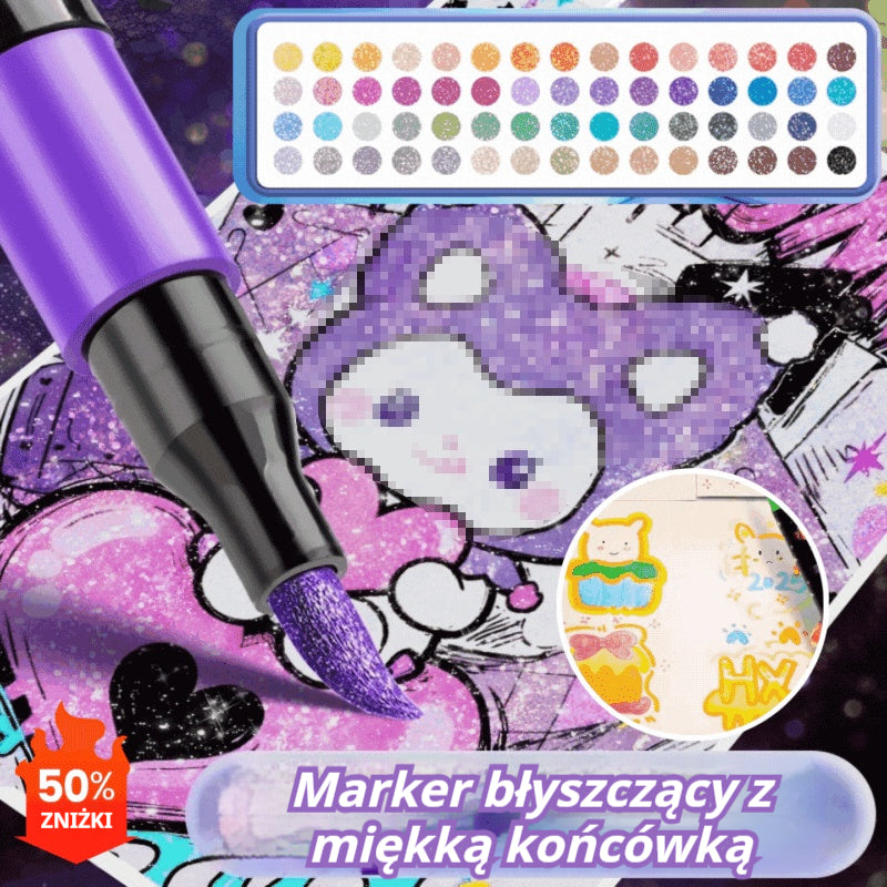 【60 colores】🔥✨️Set de iluminadores flash de doble punta