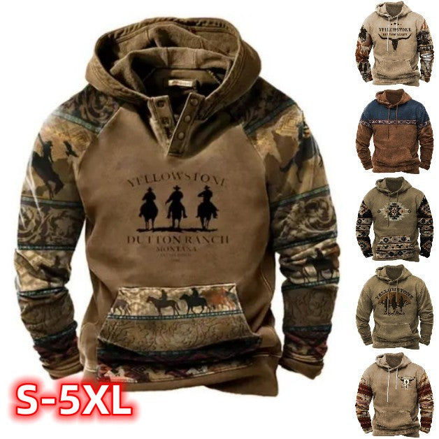 🔥📢Limitowany czas 42% rabatu 🔥[S-5XL] 2024 męska, pogrubiona bluza 3D z długimi rękawami, zapewniająca ciepło i zimno jesienią i zimą--3776403