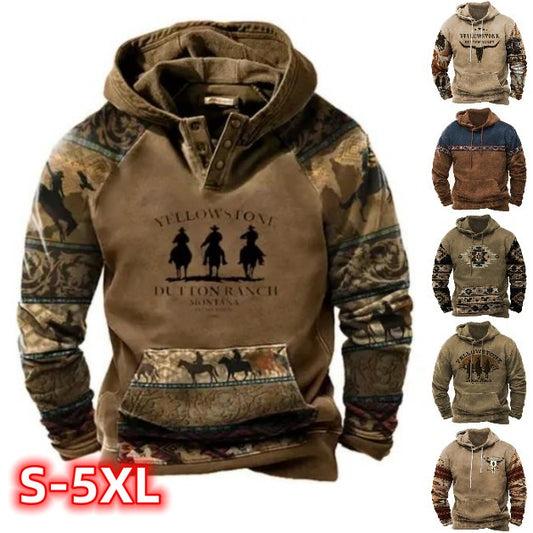 🔥📢Ograniczona oferta - 50% zniżki🔥 [S-5XL] Męska grubsza bluza 3D z długim rękawem na rok 2024, ciepła i odporna na zimno na jesień i zimę 3807535
