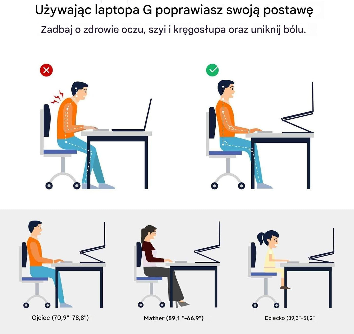 💻【Zimowa zniżka 49%】Aluminiowy obrotowy stojak na laptopa