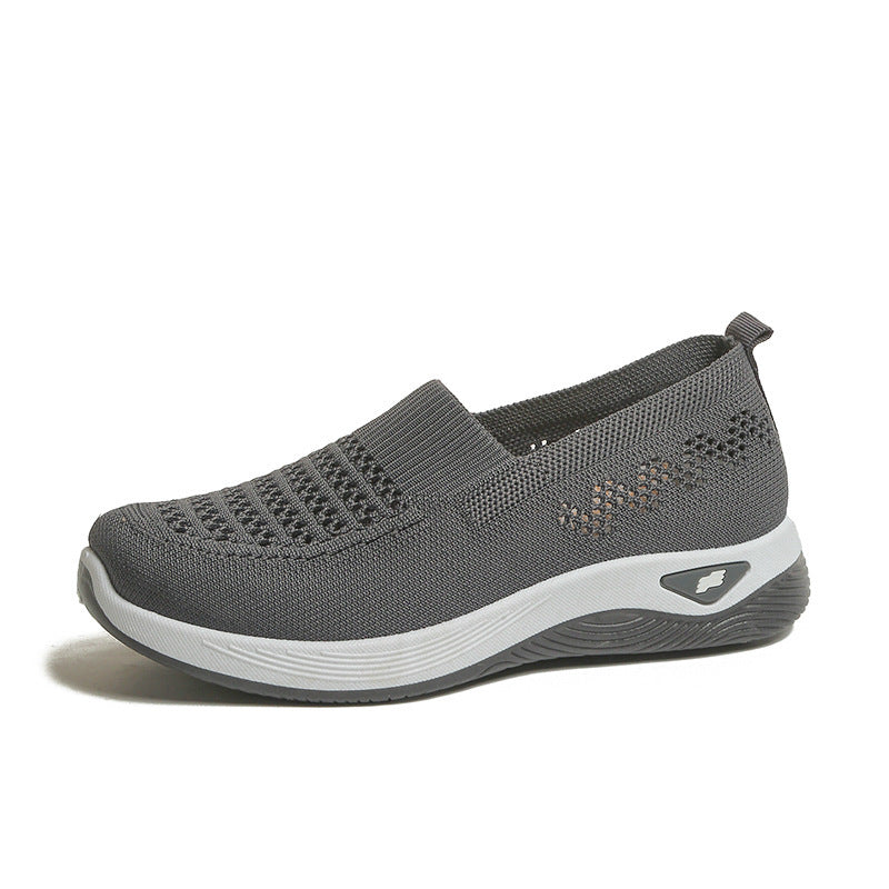 💖Oferta ograniczona czasowo🔥【35-43】🥿Nowe damskie dzianinowe, oddychające, codzienne buty, antypoślizgowe dla mam, płaskie i elastyczne.