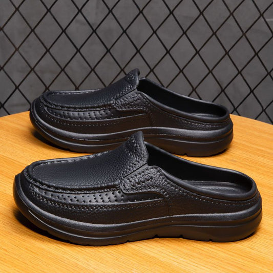 【39-45】 Casualowe sandały dla mężczyzn z prostymi półzębami 3670786
